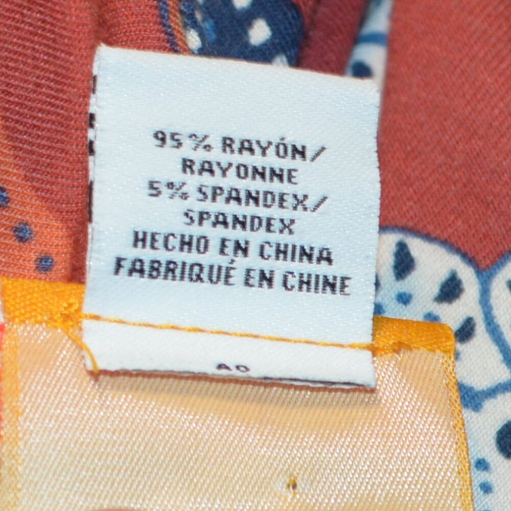 Ruby Rd. Woman 1X Rust Floral L/S Tunic - Picture 5 of 5